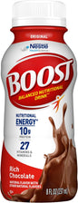 BOOST Original Nutritional Shake in Very Vanilla flavor, ready-to-drink bottles, 24-pack, ideal for nutrition on the go.