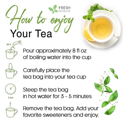 Premium Lemon Balm Leaf Tea Bags
