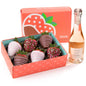 Chocolate-covered strawberries gift box by A Gift Inside featuring 12 fresh dipped berries, perfect for birthdays, thank you, or anniversaries.