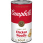 Four 10.75 oz cans of Campbell's Condensed Chicken Noodle Soup, packaged in a clear plastic wrap.