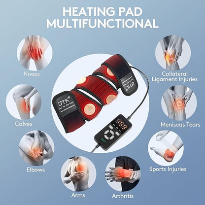 iReliev Far Infrared Heating Pad Wrap with Far Jade, soft fabric cover and adjustable straps for targeted heat therapy.