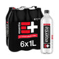 Essentia Alkaline Drinking Water in black bottles, 42.3 fl oz, infused with electrolytes, pH 9.5+ for smooth, ionized hydration.