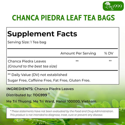 Dried Chanca Piedra Leaves, Chanca Piedra Tea “Stone Breaker” Tea Bags