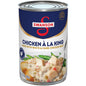 Cans of Swanson White Premium Chunk Canned Chicken in Water, 4-pack, 2.4 oz each, with label showing product details.