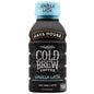 Java House Cold Brew 8oz bottles with French Vanilla Latte flavor, showing iced coffee drinks in clear bottles with vanilla flavoring