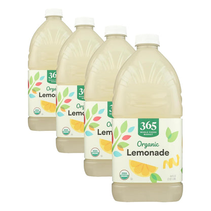 Organic Lemonade by 365 Whole Foods Market in a 64 Fl Oz bottle, fresh and citrusy with natural ingredients.