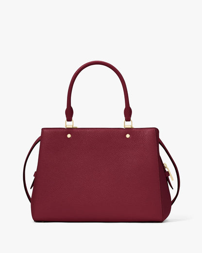 kate spade new york Leila Pebbled Leather Medium Triple Compartment Satchel