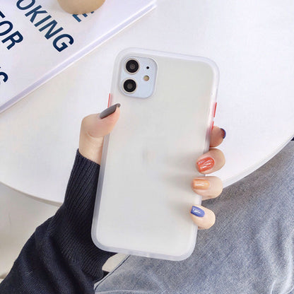 Frosted silicone phone case by My Store, featuring a smooth matte finish and protective fit