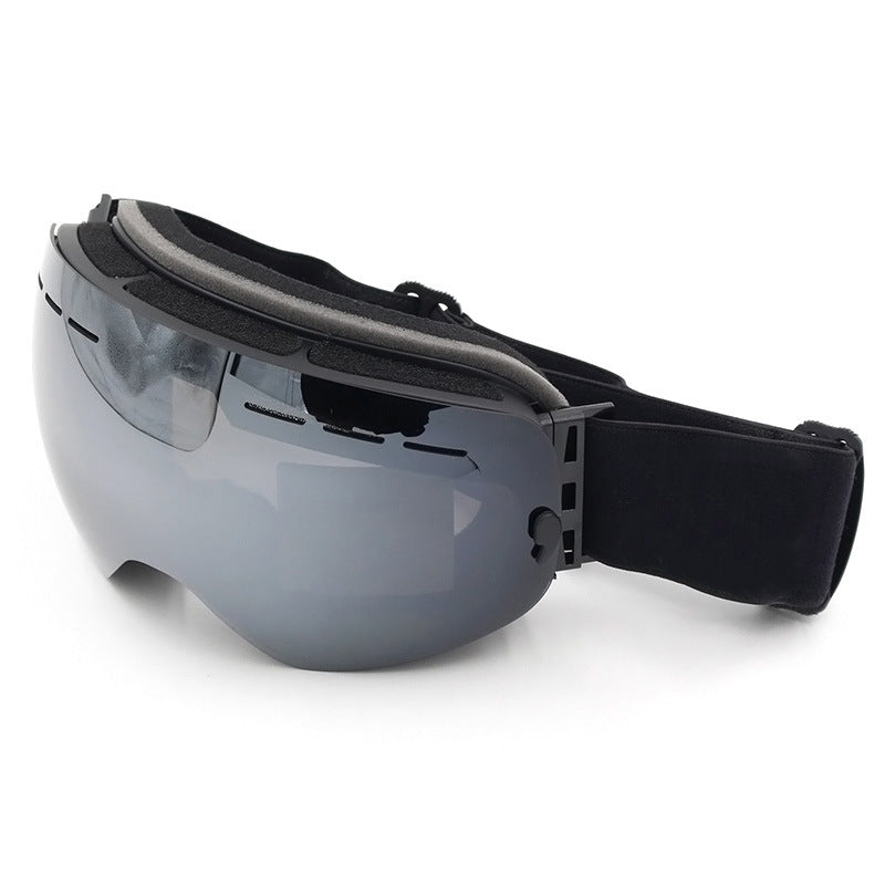 Double-layer anti-fog skiing mirror by My Store, featuring a clear reflective lens for winter sports