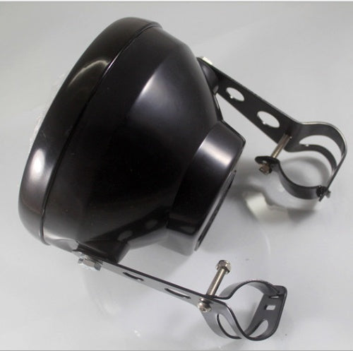 Motorcycle headlight turn signal indicator blinker light with bracket for cafe racer