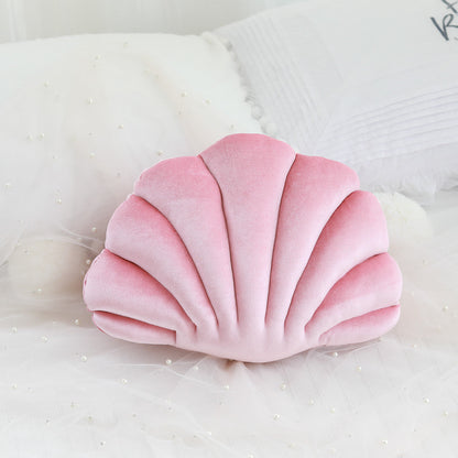 Simulation shell pillow cushion doll nap pillow in a seashell-inspired design