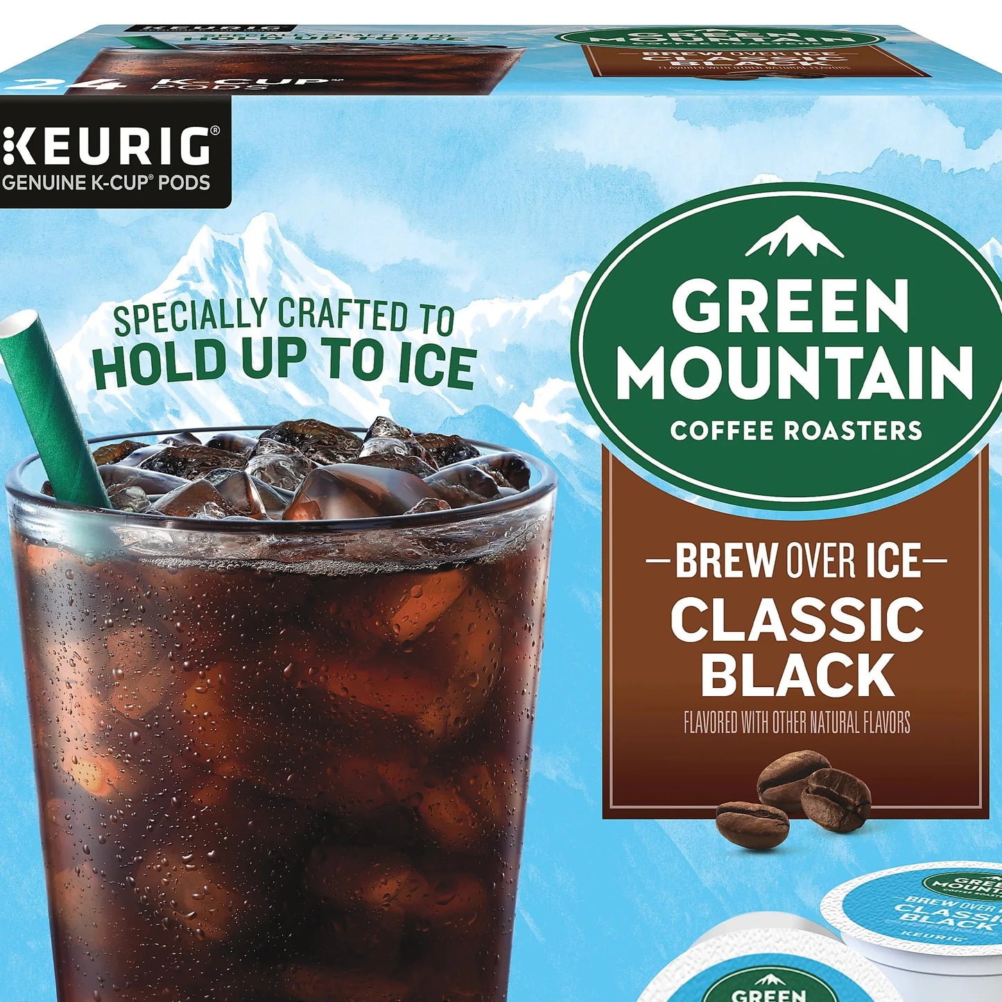 Green Mountain Brew Over Ice Classic Black Bulk Box 48ct K-cups