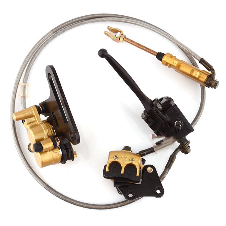Off-road motorcycle disc brake oil pump, brake pump assembly view
