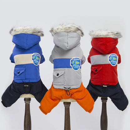 Dog snow coat by My Store, warm pet clothing for winter walks