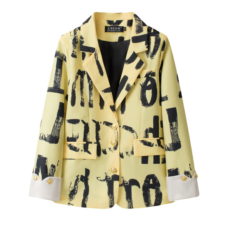 Women's blue designer-style blazer for casual wear, tailored with a sophisticated look