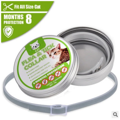 Premium flea and tick collar by My Store in product packaging