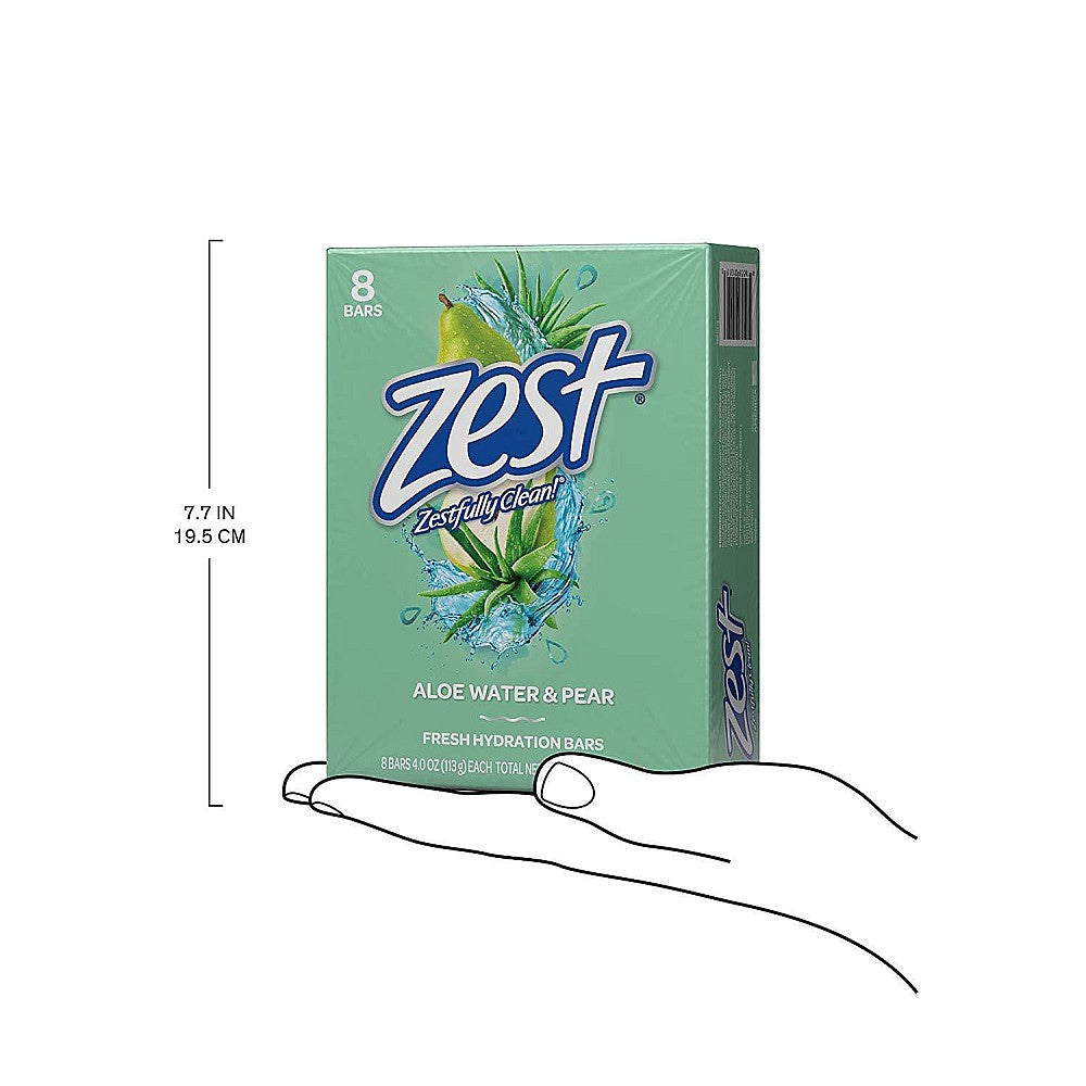 Zest Fresh Aloe Refreshing Bar Soap 8-4.0 Oz.