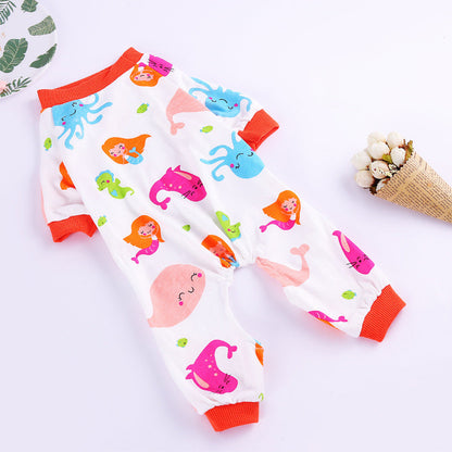 Cotton four-legged knit dog clothes by My Store in a cozy pet outfit design