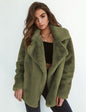 Chic Plush-Collar Winter Coat
