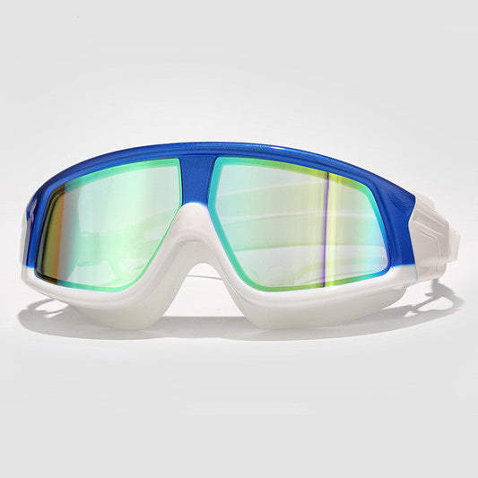 HD waterproof anti-fog swimming goggles with large box-style lensesmy
