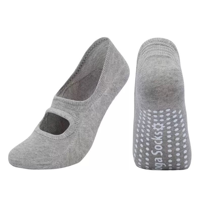 Women's yoga fitness floor socks with non-slip grips and breathable fabric, My Store