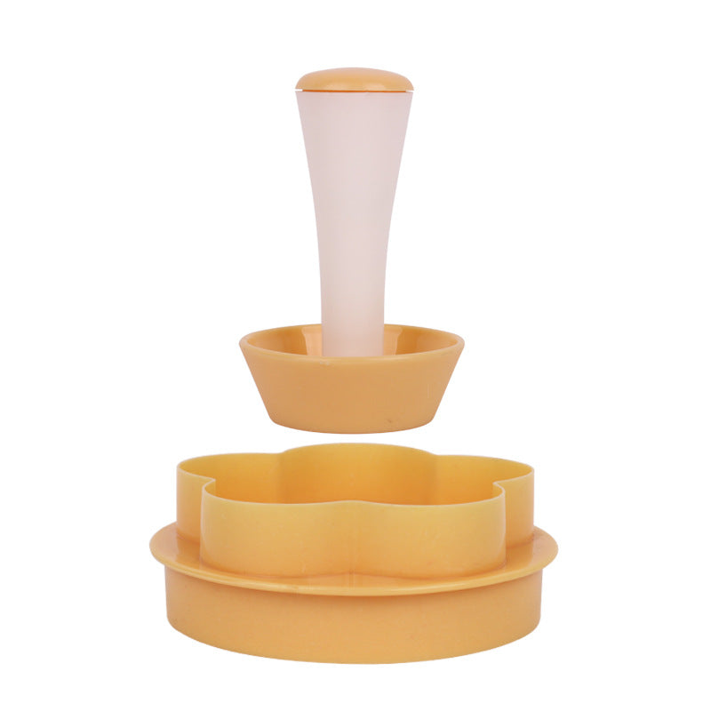 Flower and round crust mold pastry cup maker with flower-shaped and round molds