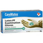 CareMates Latex Exam Gloves Powder Free Non Sterile  X- Large 100Ct