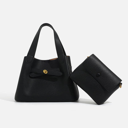 Fashionable bucket bag with cross-body strap by My Store, shown from the front