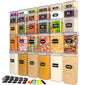 Set of clear airtight food storage containers with lids from BACKUPMYFILESNOW®, 30-piece kitchen organization and storage set