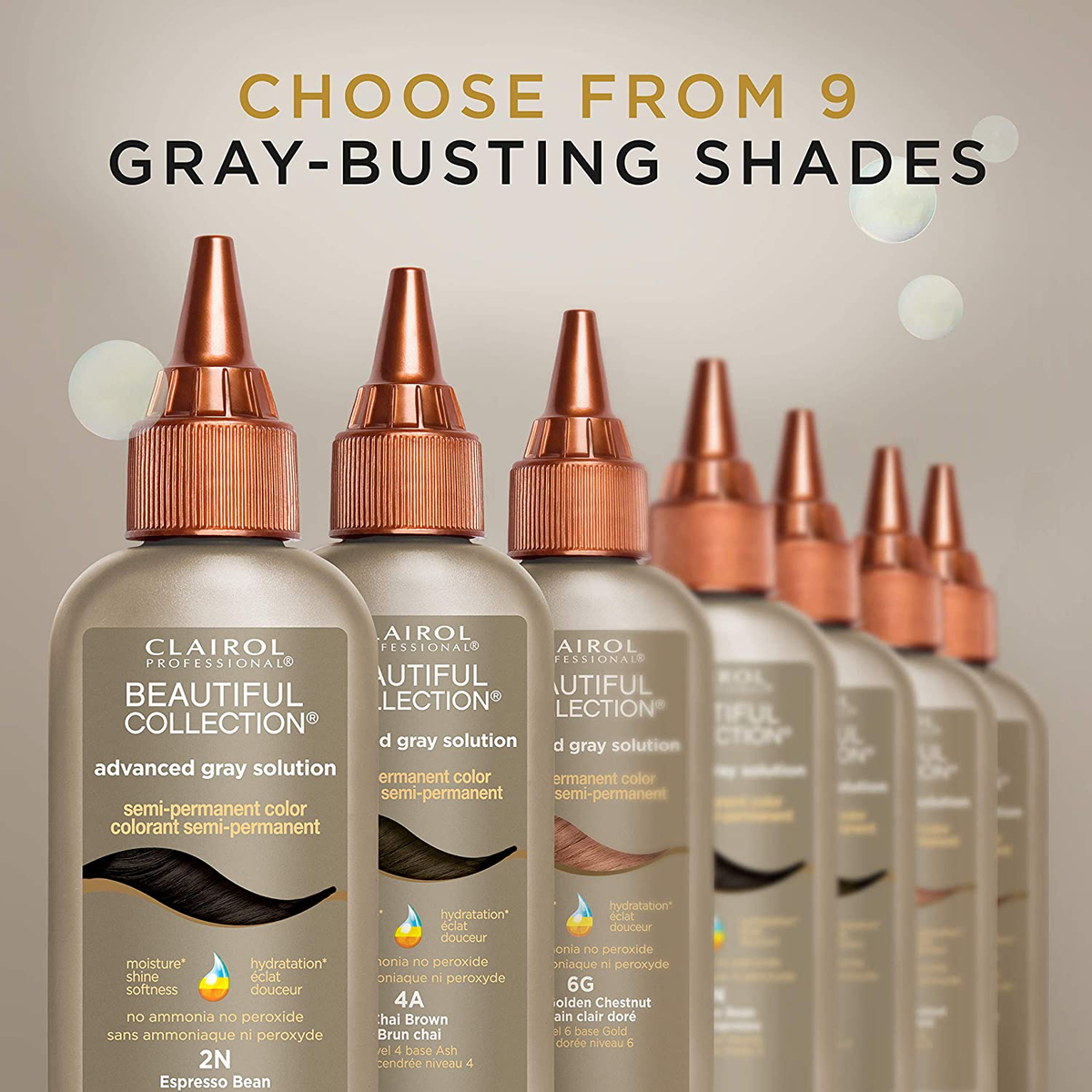Clairol Professional Advanced Gray Solution Semi Permanent Hair Color, 4R Mahogany Red Brown, 3 Oz