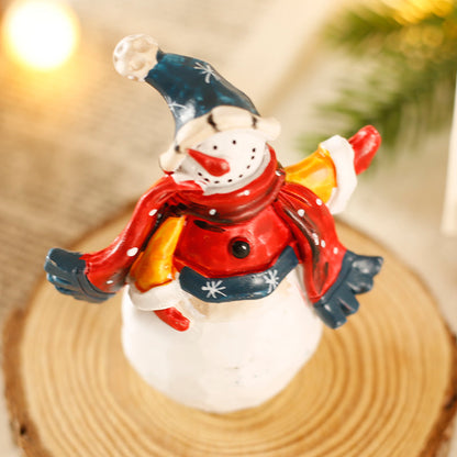 Desktop Christmas decorations and mini decorations arranged for display