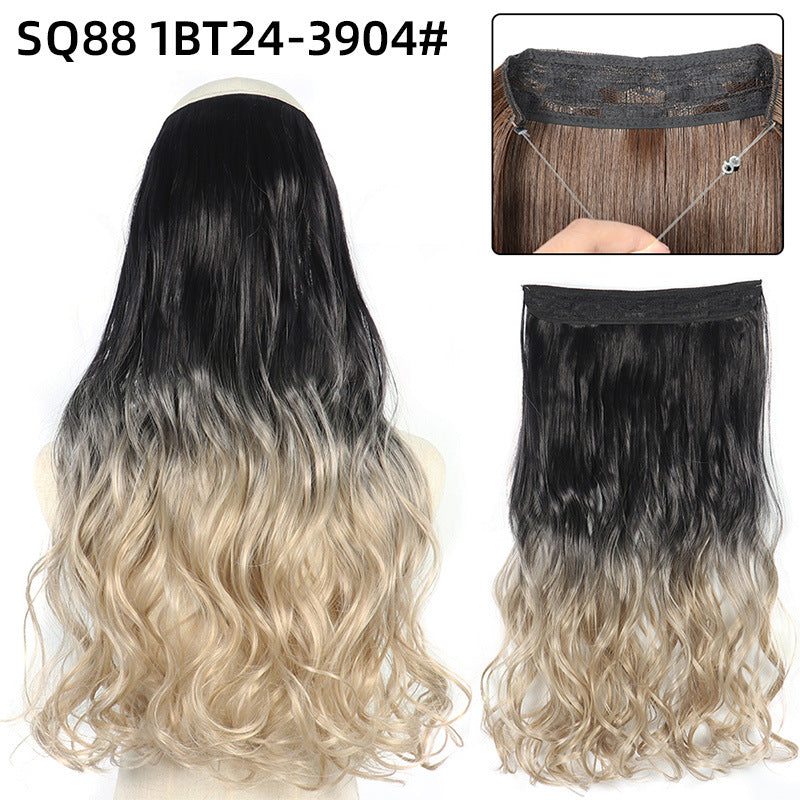 Adjustable Synthetic Hair Curtain Wig for Women