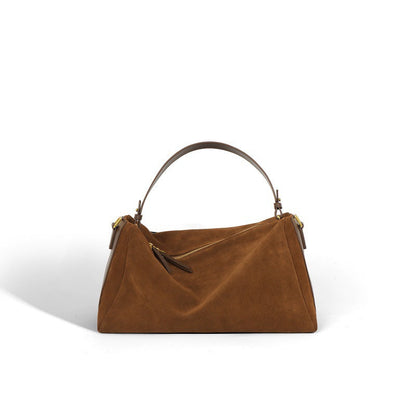 High-grade versatile cowhide handbag in a classic leather design