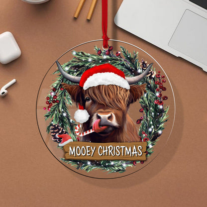 Christmas tree pendant decoration with festive holiday design