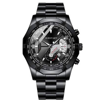 Non-mechanical calendar business watch for men by My Store, featuring a classic design