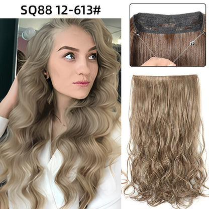 Adjustable Synthetic Hair Curtain Wig for Women