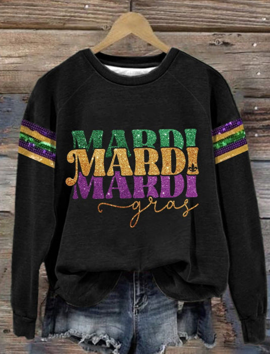Men's and women's Christmas printed round-neck sweater by My Store