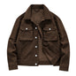 Men's Denim Jacket - Casual Multi-Pocket Windproof Coat