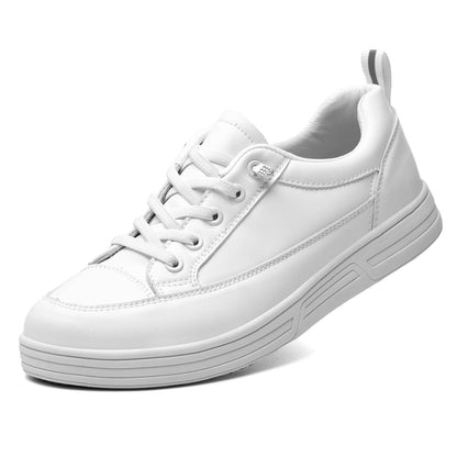 White Xinshdi Women's Non-Slip Service Shoes by BACKUPMYFILESNOW® with a clean design and slip-resistant soles.