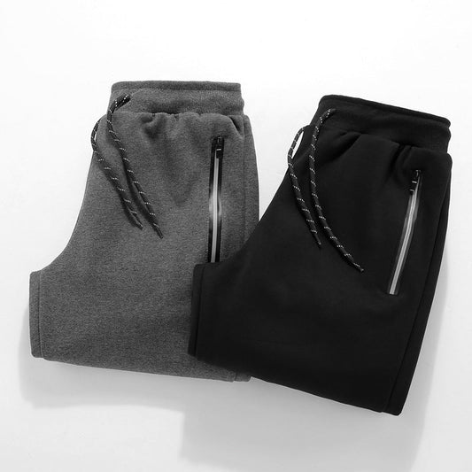 Men's winter Korean Haren sports pants, casual youth joggers with tapered ankle design