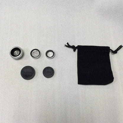 Mobile Phone Fisheye Lens Three In One Specific Mobile Phone Lens Magnifier Fisheye Wide-angle Macro Self Artifact