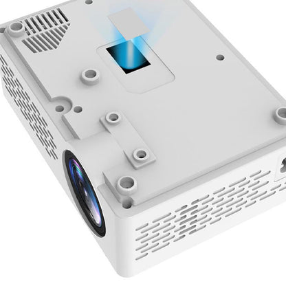 Portable mini projector for smartphone with projection screen, compact home theater device