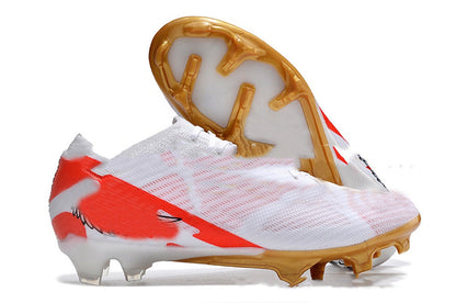 Men's waterproof knitted FG stud soccer shoes with built-in full air cushion sole