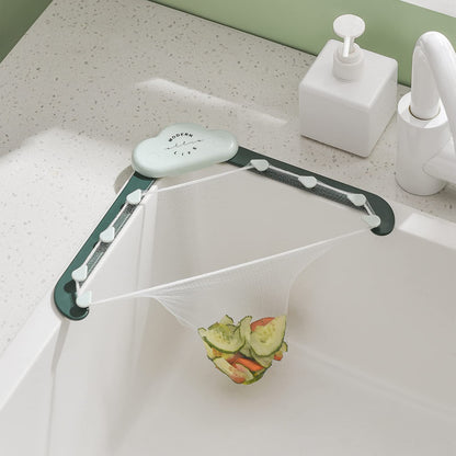 Triangular cloud sink drain rack garbage filter screen for kitchen leftovers and rice, anti-blocking dishwashing gadget