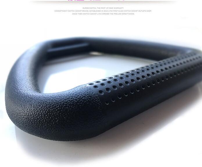 Ring fitness home exercise ring with circular design in black.