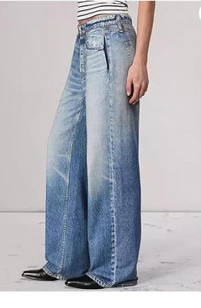 VintageVibe Wide-Leg Jeans