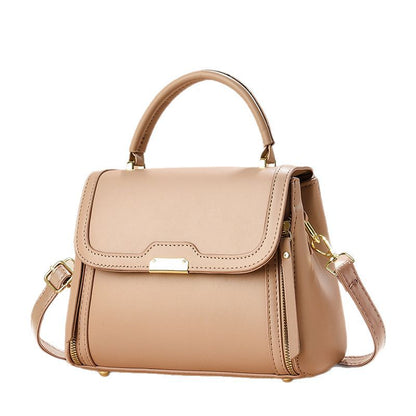 Solid-color single-shoulder crossbody bag with versatile, stylish design
