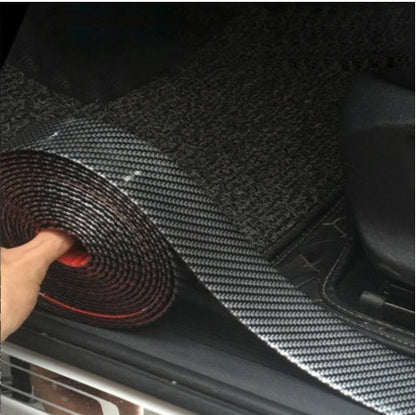 5D carbon fiber rubber car sticker by My Store, textured automotive decal roll close-up
