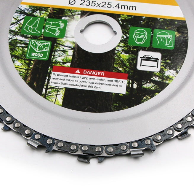 Woodworking chain tray with detailed wooden chain design, shown from above