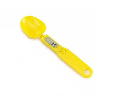 Digital measuring spoon scale with LCD display for precise kitchen ingredient weighing